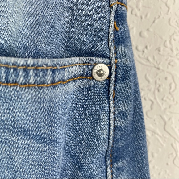 Just Black Distressed Denim Skirt Size Medium - Picture 5 of 8